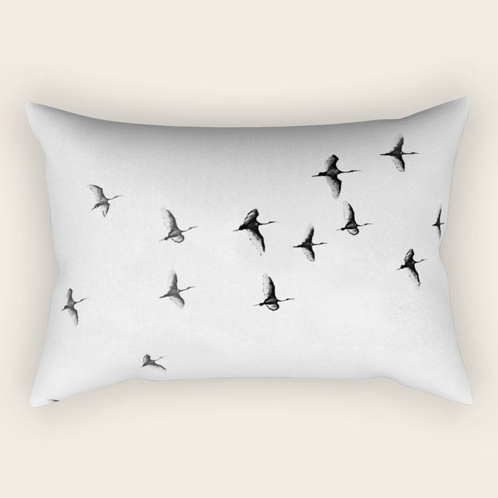 Flock of Birds Rectangular Pillow Gallery Image 2