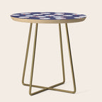 Snowmen pattern on dark Side Table Gallery Image 1