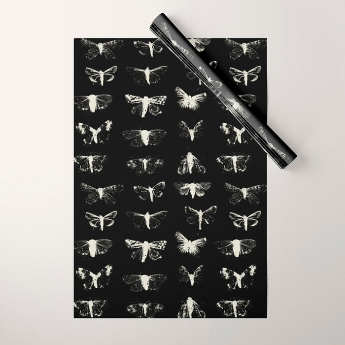 moths Wrapping Paper Gallery Image 1
