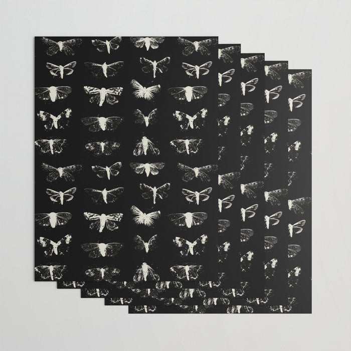moths Wrapping Paper Gallery Image 3