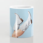 These Boots - Glitter Blue II Coffee Mug Gallery Image 4