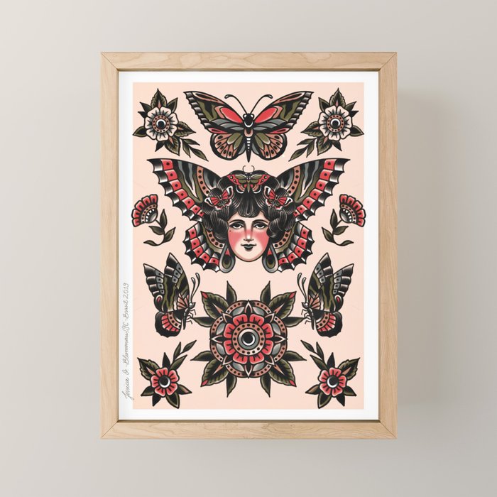 Butterflies Mini Art Print Gallery Image 1
