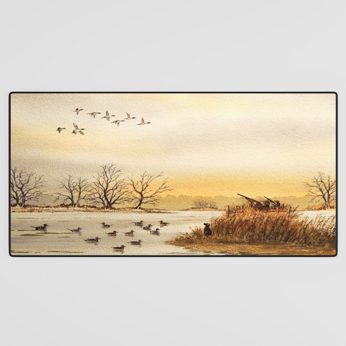 Hunting Pintail Ducks Desk Mat Gallery Image 3