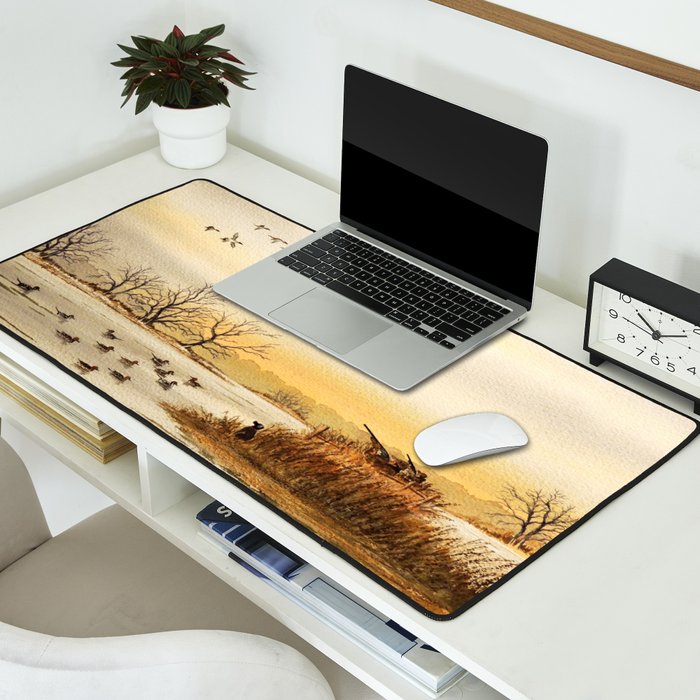 Hunting Pintail Ducks Desk Mat Gallery Image 2