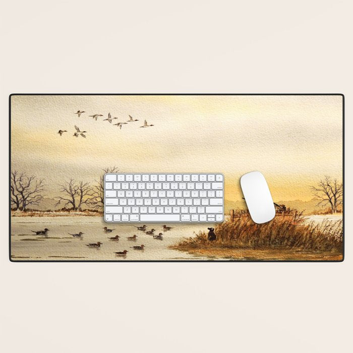 Hunting Pintail Ducks Desk Mat Gallery Image 1