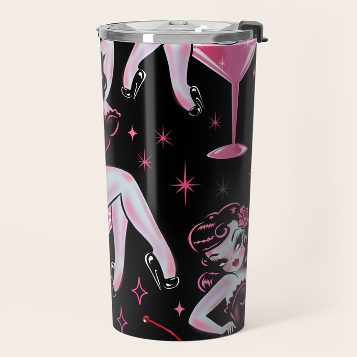 Cherry Martini Girl Travel Mug Gallery Image 2