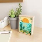Tropical Ocean View Landscape Illustration Mini Art Print Gallery Image 2