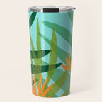 Tropical Ocean View Landscape Illustration Travel Mug Gallery Image 1