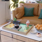 Tropical Ocean View Landscape Illustration Serving Tray Gallery Image 2