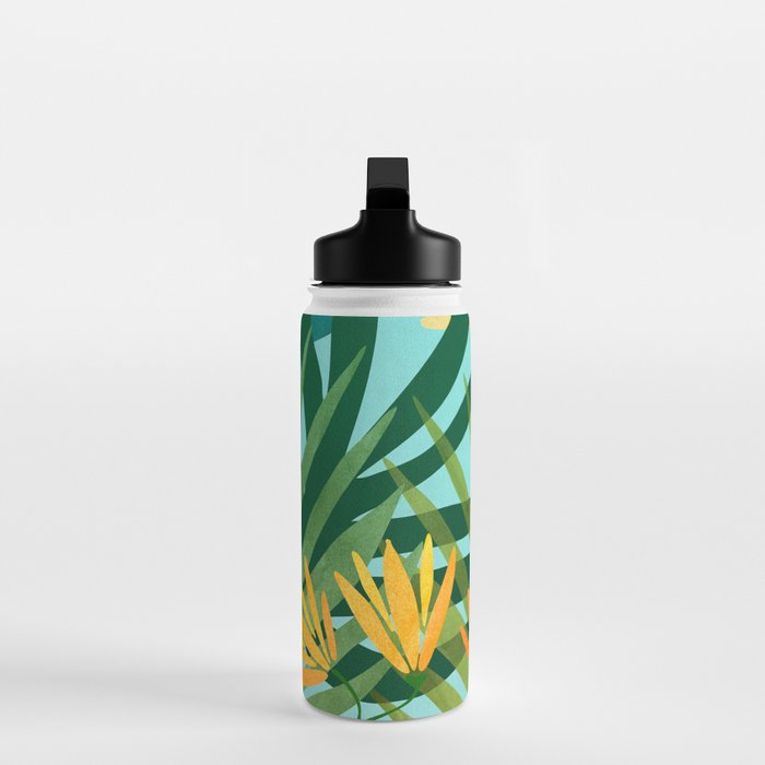 Tropical Ocean View Landscape Illustration Water Bottle Gallery Image 3
