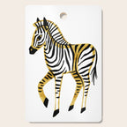 Gold Zebra Cutting Board Gallery Image 1