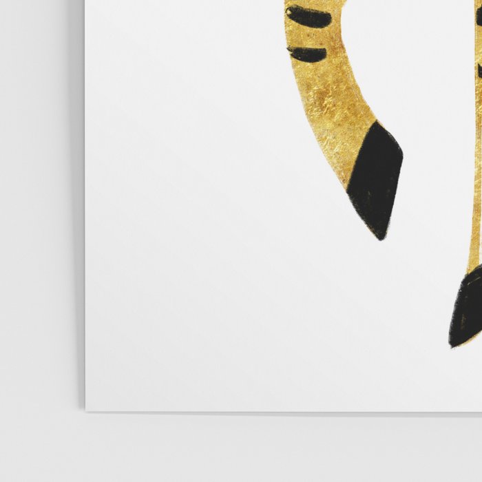 Gold Zebra Poster Gallery Image 3
