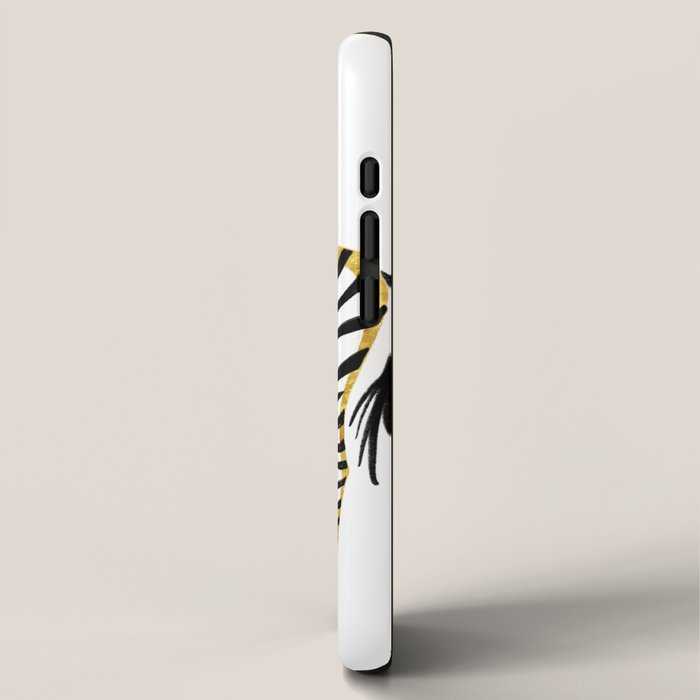 Gold Zebra iPhone Case Gallery Image 2