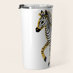 Gold Zebra Travel Mug Gallery Image 3