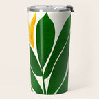 Mid Century Emerald Garden Botanical Travel Mug Gallery Image 2