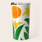 Mid Century Emerald Garden Botanical Travel Mug Gallery Image 3