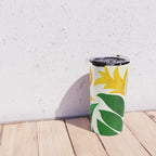 Mid Century Emerald Garden Botanical Travel Mug Gallery Image 4