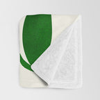 Mid Century Emerald Garden Botanical Throw Blanket Gallery Image 3