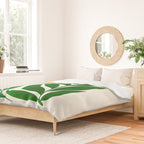 Mid Century Emerald Garden Botanical Duvet Cover Gallery Image 2