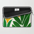 Mid Century Emerald Garden Botanical Laptop Sleeve Gallery Image 2