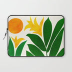 Mid Century Emerald Garden Botanical Laptop Sleeve Gallery Image 1