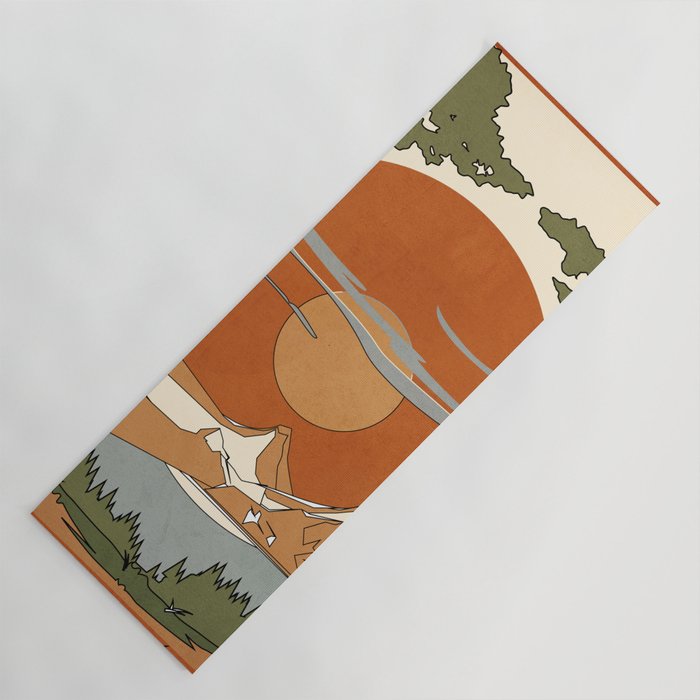 Wild Abstract Landscape 2 Yoga Mat Gallery Image 1