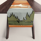 Wild Abstract Landscape 2 Table Runner Gallery Image 1