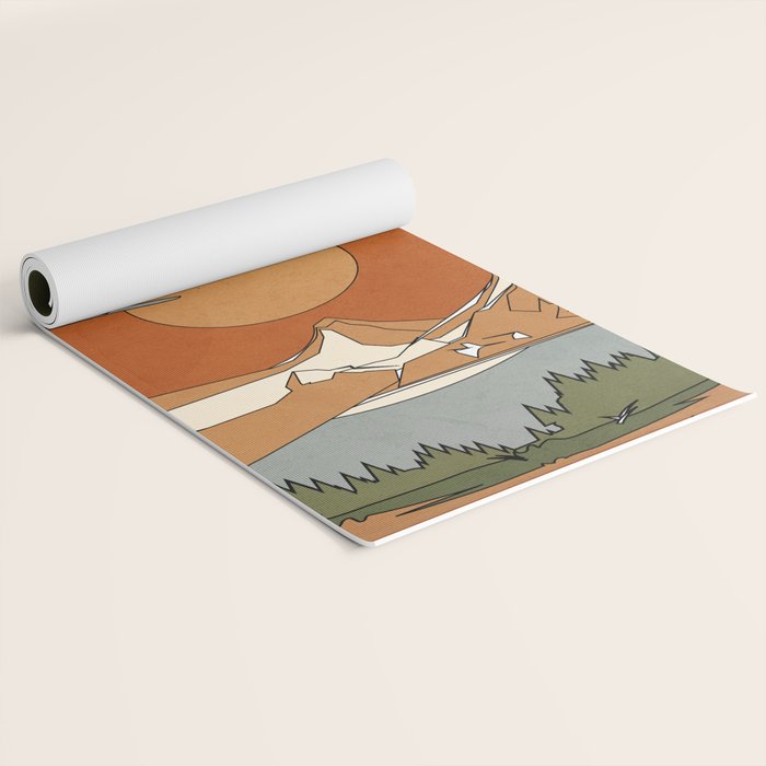 Wild Abstract Landscape 2 Yoga Mat Gallery Image 2