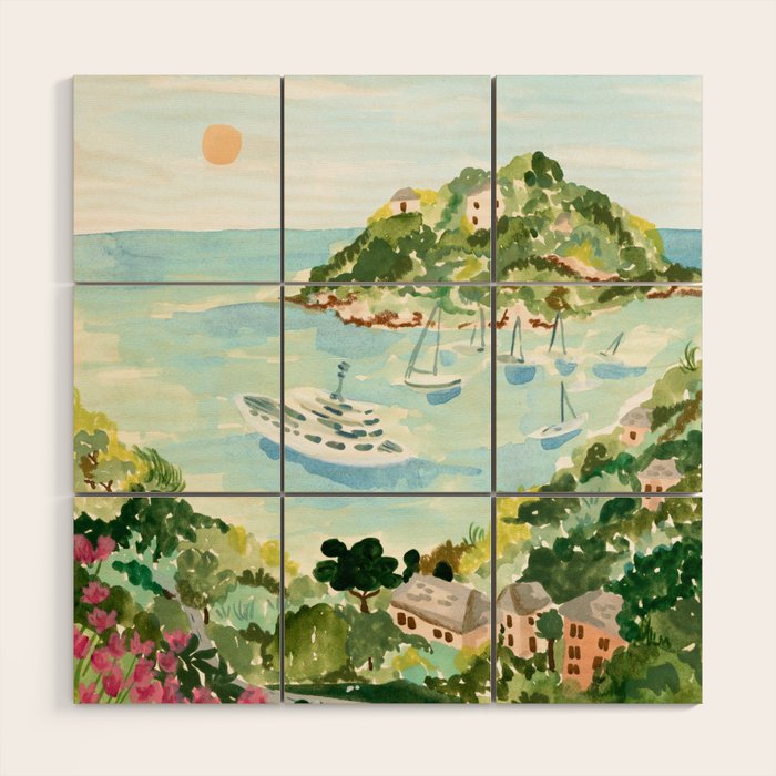 Portofino Wood Wall Art Gallery Image 1