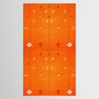 Orange Oriental Traditional Creative Berber Moroccan Fabric Style Tablecloth Gallery Image 2