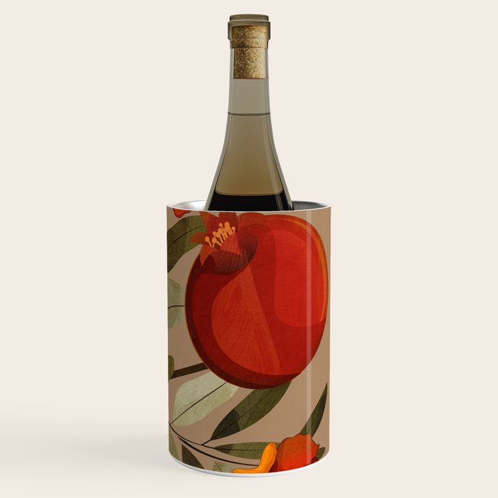 Pomegranate Botanical Art 1 Wine Chiller Gallery Image 3
