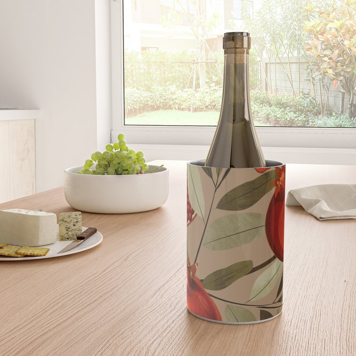 Pomegranate Botanical Art 1 Wine Chiller Gallery Image 4