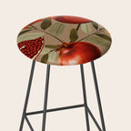 Pomegranate Botanical Art 1 Stool Gallery Image 2