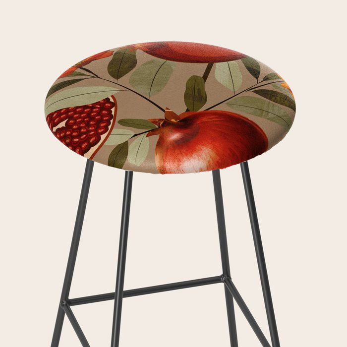 Pomegranate Botanical Art 1 Stool Gallery Image 2