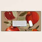 Pomegranate Botanical Art 1 Desk Mat Gallery Image 1