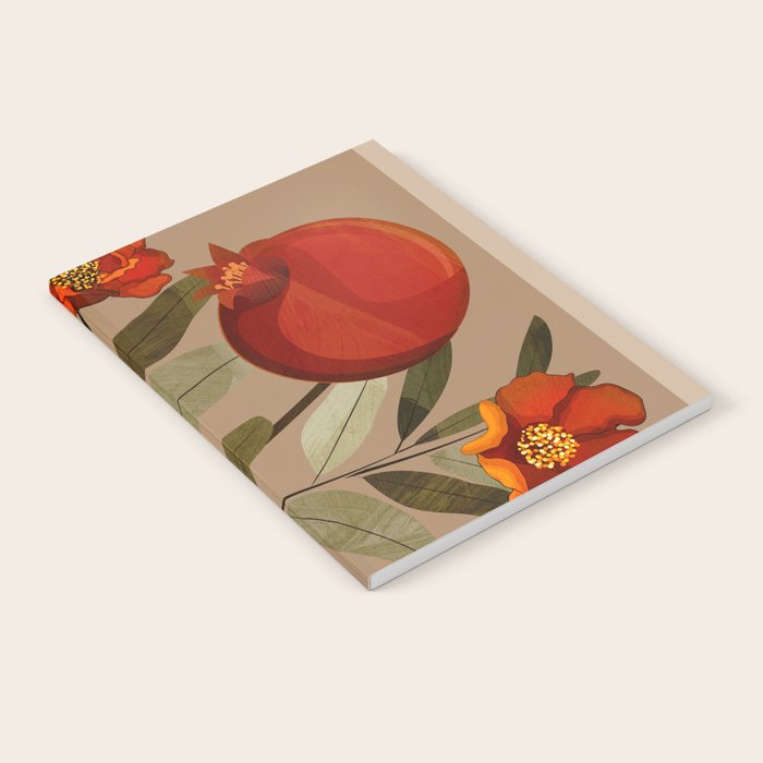 Pomegranate Botanical Art 1 Notebook Gallery Image 2