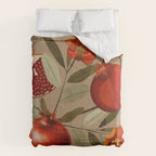 Pomegranate Botanical Art 1 Comforter Gallery Image 6