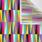 Colourful Geometric Diamonds Pattern No 1 Multicolors Wall Tapestry Gallery Image 3