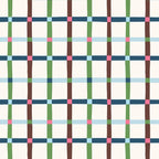 Windowpane Plaid Blue Green on Cream Coffee Mug Gallery Image 2