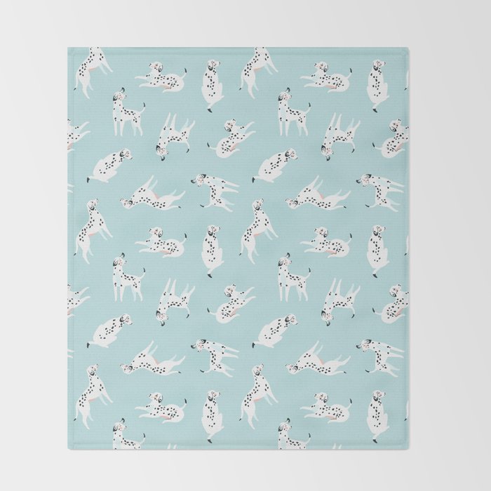 Cute dalmatian Throw Blanket Gallery Image 2