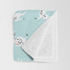 Cute dalmatian Throw Blanket Gallery Image 3