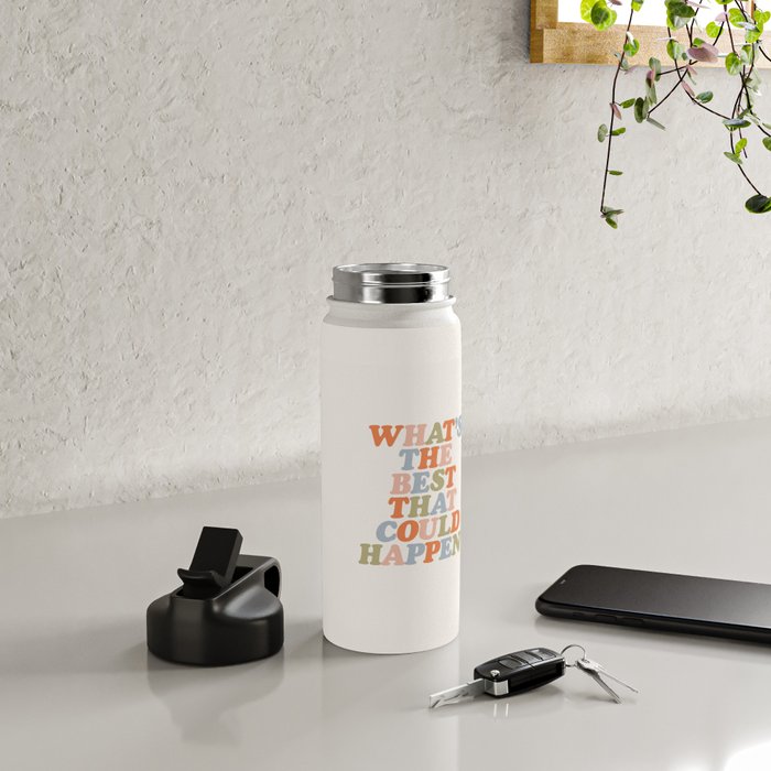 Whats The Best That Could Happen Water Bottle Gallery Image 4