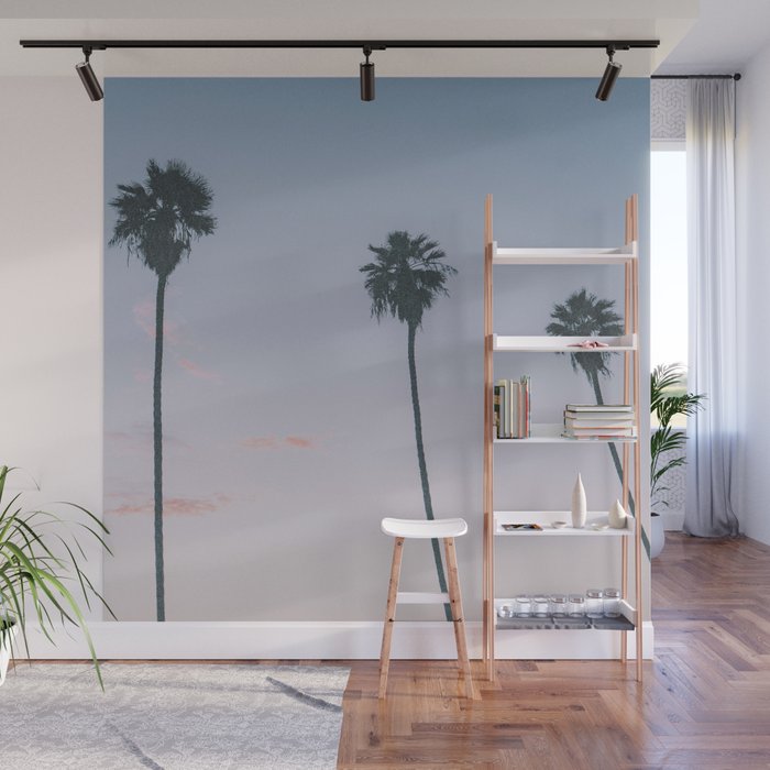 palm trees sunset iv Wall Mural Gallery Image 1