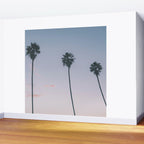 palm trees sunset iv Wall Mural Gallery Image 2
