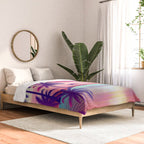 Sunset Palm Trees Vaporwave Aesthetic Comforter Gallery Image 2