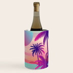 Sunset Palm Trees Vaporwave Aesthetic Wine Chiller Gallery Image 3