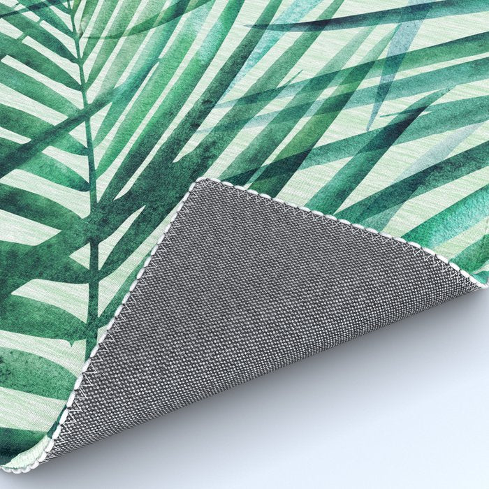 Tropical Fronds Abstract Design Rug Gallery Image 4