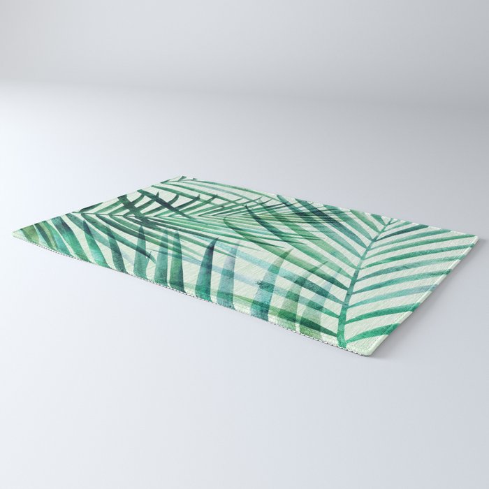Tropical Fronds Abstract Design Rug Gallery Image 3