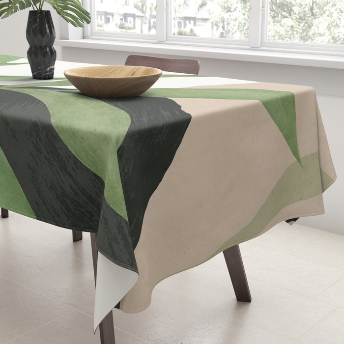 Abstract Art Tropical Leaves 39 Tablecloth Gallery Image 3