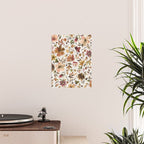 Harvest 2025 Artistic Autumn Floral Leaves Brown Poster Gallery Image 2